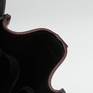 Vintage Celine luggage nano shopper Black×Red×Burgundy Leather shoulderbag | stylenewstar