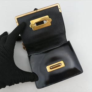 Pre-owned Prada Cahier Black Leather shoulderbag | stylenewstar
