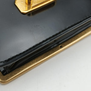 Pre-owned Prada Cahier Black Leather shoulderbag | stylenewstar