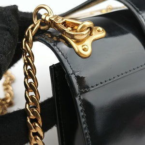 Pre-owned Prada Cahier Black Leather shoulderbag | stylenewstar