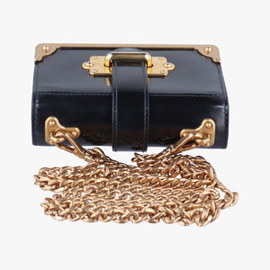 Pre-owned Prada Cahier Black Leather shoulderbag | stylenewstar