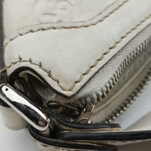 Secondhand Gucci Horsebit Creole Hobo White Leather 145826 shoulderbag | stylenewstar
