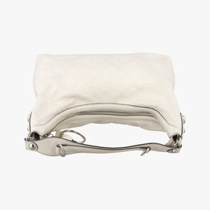 Secondhand Gucci Horsebit Creole Hobo White Leather 145826 shoulderbag | stylenewstar