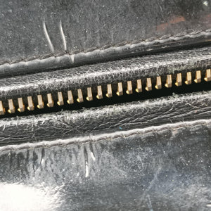 Pre-owned Christian Dior Lady Dior Black Patent shoulderbag | stylenewstar