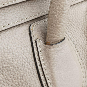 Secondhand Celine luggage mini shopper Grey leather handbag | stylenewstar