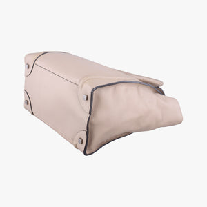 Secondhand Celine luggage mini shopper Grey leather handbag | stylenewstar