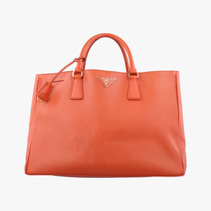 Pre-owned Prada Galleria Orange SAFFIANO Leather BN1844 handbag | stylenewstar