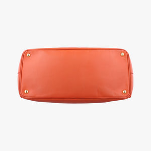 Pre-owned Prada Galleria Orange SAFFIANO Leather BN1844 handbag | stylenewstar