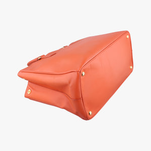 Pre-owned Prada Galleria Orange SAFFIANO Leather BN1844 handbag | stylenewstar