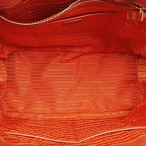 Pre-owned Prada Galleria Orange SAFFIANO Leather BN1844 handbag | stylenewstar