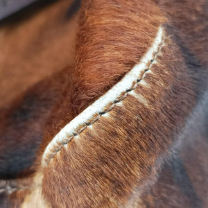 Pre-owned Fendi Mamma Baguette Brown pony hair 26325 shoulderbag | stylenewstar