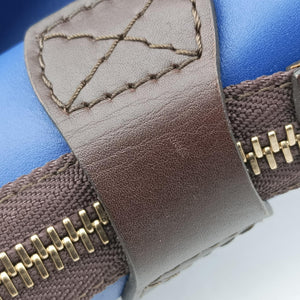 Vintage Celine Luggage Mini Shopper Brown×blue×red Leather handbag | stylenewstar