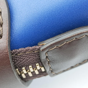 Vintage Celine Luggage Mini Shopper Brown×blue×red Leather handbag | stylenewstar