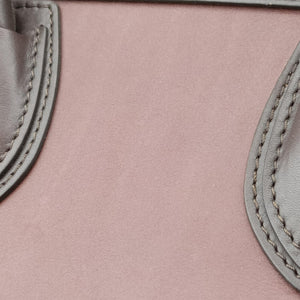 Vintage Celine Luggage Mini Shopper Brown×blue×red Leather handbag | stylenewstar