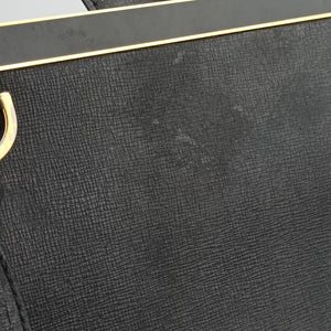 Pre-owned Fendi 2 JOURS Black Leather 8BH250 shoulderbag | stylenewstar