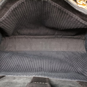 Pre-owned Fendi 2 JOURS Black Leather 8BH250 shoulderbag | stylenewstar