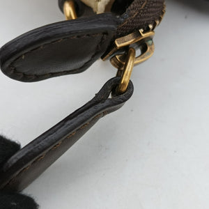 Pre-owned Celine luggage nano shopper Blue×white×Brown snakeskin shoulderbag | stylenewstar