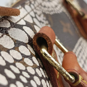 Secondhand Louis Vuitton Monogram Town Speedy 30 Brown x White Monogram canvas M40690 handbag | stylenewstar