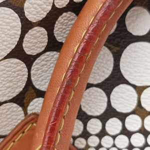 Secondhand Louis Vuitton Monogram Town Speedy 30 Brown x White Monogram canvas M40690 handbag | stylenewstar