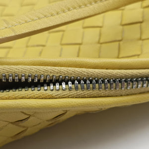 Pre-owned Bottega Veneta NODINI Intrecciato Yellow lambskin shoulderbag | stylenewstar