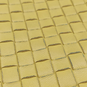 Pre-owned Bottega Veneta NODINI Intrecciato Yellow lambskin shoulderbag | stylenewstar