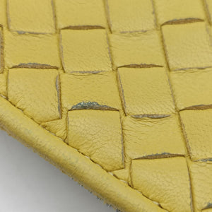 Pre-owned Bottega Veneta NODINI Intrecciato Yellow lambskin shoulderbag | stylenewstar