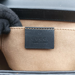 Secondhand Gucci Padlock beige×black PVC coated canvas×Leather 409487 shoulderbag | stylenewstar