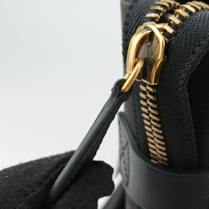 Pre-owned Celine Luggage Mini Shopper Black×white Leather handbag | stylenewstar