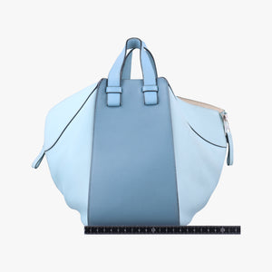 Pre-owned Loewe hammock Blue x Light Blue leather shoulderbag | stylenewstar