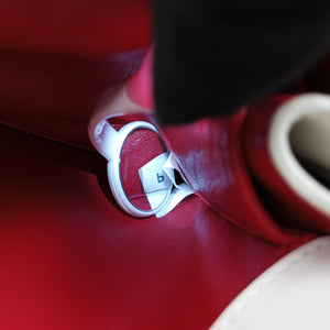 Secondhand Prada Cahier Heart and Flower White×red leather shoulderbag | stylenewstar