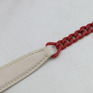 Secondhand Prada Cahier Heart and Flower White×red leather shoulderbag | stylenewstar