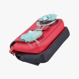 Pre-owned Fendi Micro Monster Double Baguette Multicolour Leather 8M0371 shoulderbag | stylenewstar