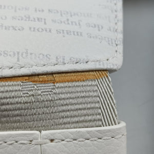 Secondhand Christian Dior Saddle White Leather shoulderbag | stylenewstar