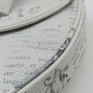 Secondhand Christian Dior Saddle White Leather shoulderbag | stylenewstar