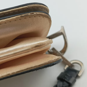 Pre-owned Christian Dior D'Trick Black×White leather shoulderbag | stylenewstar