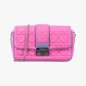 Secondhand Christian Dior Miss Dior Cannage New Lock Pink lambskin shoulderbag | stylenewstar
