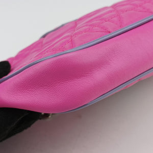 Secondhand Christian Dior Miss Dior Cannage New Lock Pink lambskin shoulderbag | stylenewstar