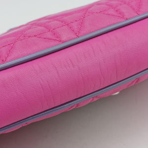 Secondhand Christian Dior Miss Dior Cannage New Lock Pink lambskin shoulderbag | stylenewstar