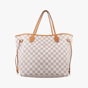 Vintage Louis Vuitton Neverfull MM Azur Damier Canvas N51107 handbag | stylenewstar