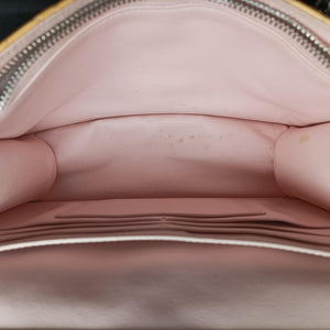 Pre-owned Christian Dior Cannage New Lock Yellow Patent shoulderbag | stylenewstar