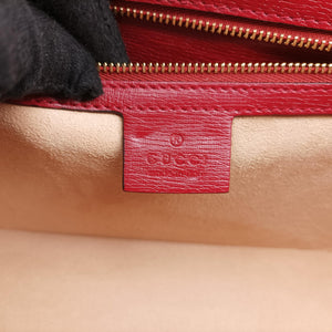 Pre-owned Gucci Sylvie red×Multicolour Leather 524405 shoulderbag | stylenewstar