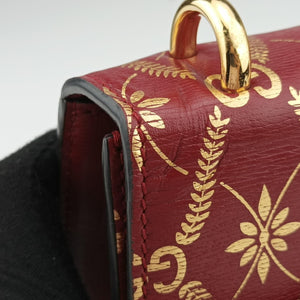 Pre-owned Gucci Sylvie red×Multicolour Leather 524405 shoulderbag | stylenewstar