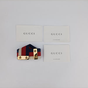 Pre-owned Gucci Sylvie red×Multicolour Leather 524405 shoulderbag | stylenewstar