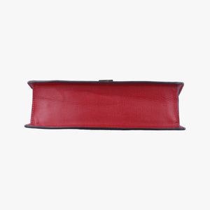 Pre-owned Gucci Sylvie red×Multicolour Leather 524405 shoulderbag | stylenewstar