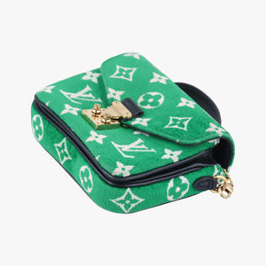 Vintage Louis Vuitton Monogram Micro Metis Green x Black x White Velvet M81494 shoulderbag | stylenewstar