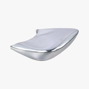 Pre-owned Prada Cleo Silver Enamel 1BC499 shoulderbag | stylenewstar