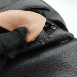 Pre-owned Gucci Bamboo Fringe Black Leather 347099 shoulderbag | stylenewstar