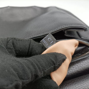 Pre-owned Gucci Bamboo Fringe Black Leather 347099 shoulderbag | stylenewstar