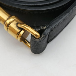 Pre-owned Celine luggage nano shopper Beige×black×brown leather shoulderbag | stylenewstar