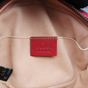 Vintage Gucci GG Marmont Red leather 476434 bum bag/waist bag | stylenewstar